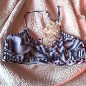 Striped bikini top